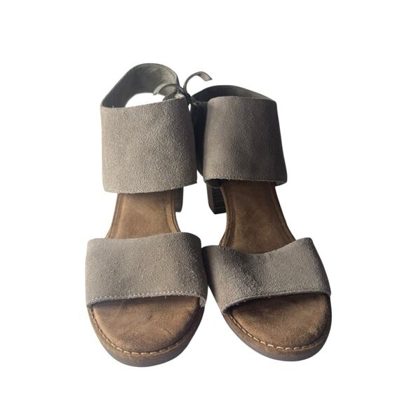 New Toms Majorca Cutout Womens Sandal 8.5W Wide Neutral Comfort Arch Support - Picture 4 of 10